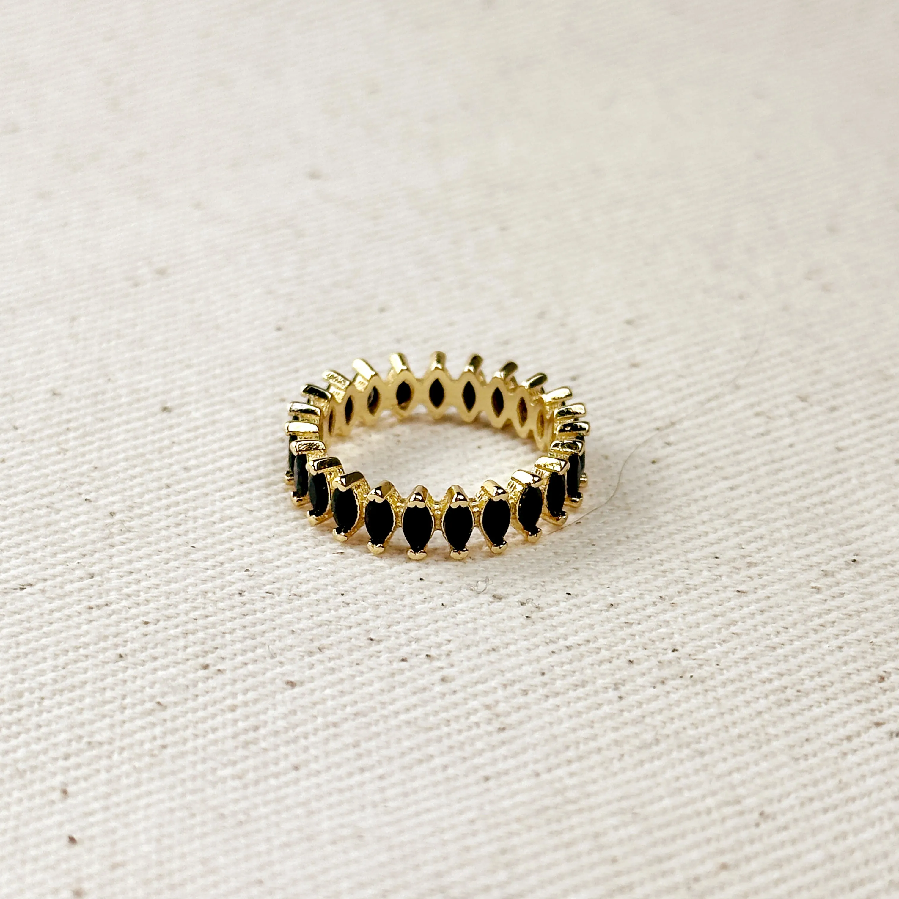 18k Gold Filled Marquise Eternity Band Ring