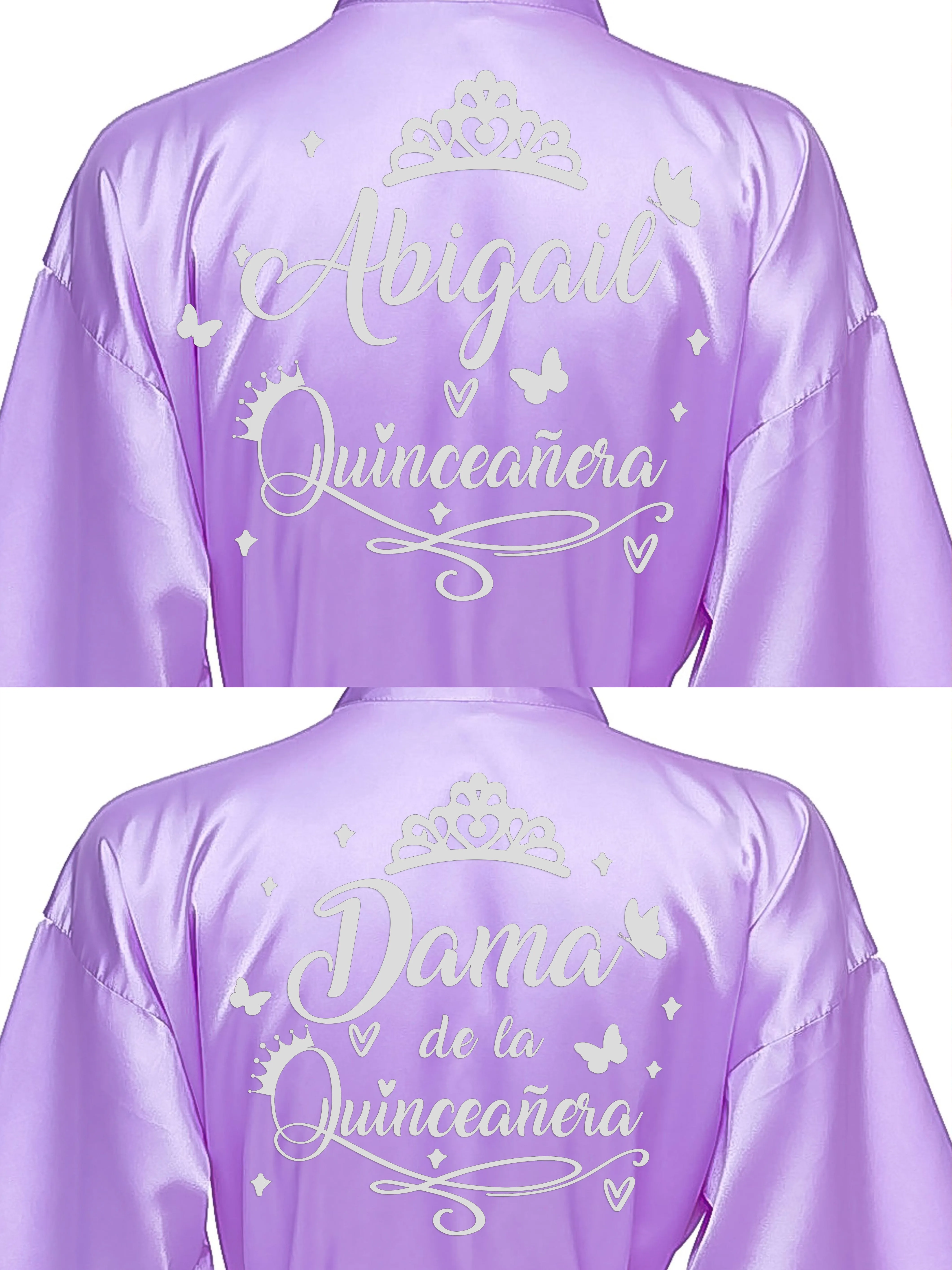 2 Batas quinceanera Lilac with Silver