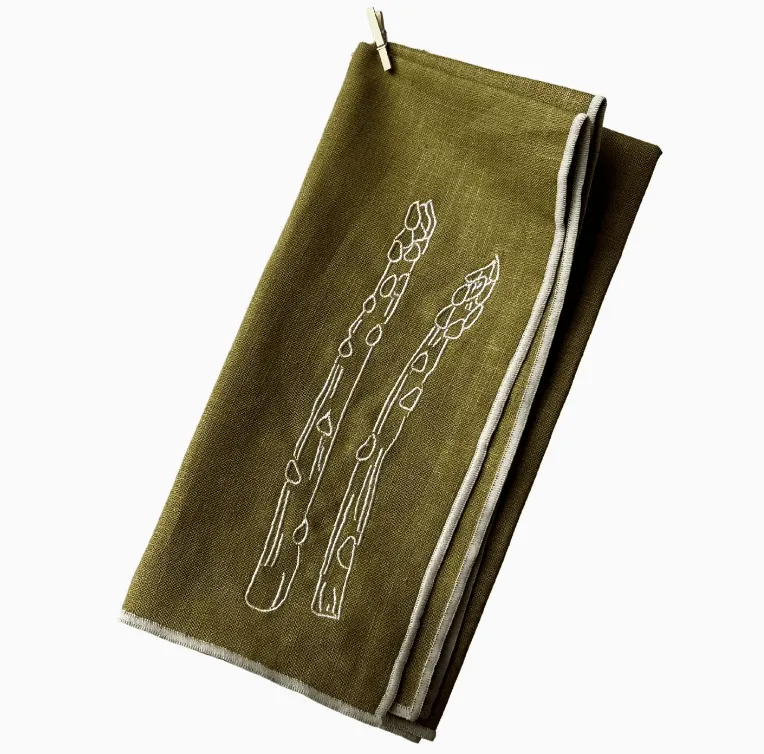 Asparagus Linen Blend Napkins - set of 2