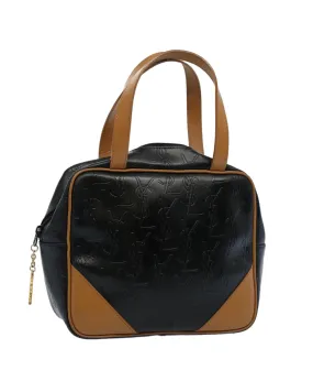 Black PVC Leather Hand Bag