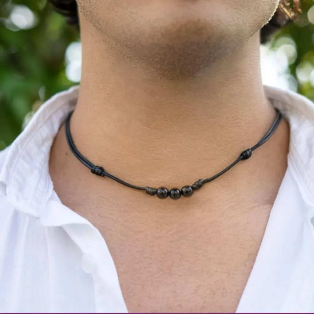 Black Tourmaline Choker - Protective & Elegant