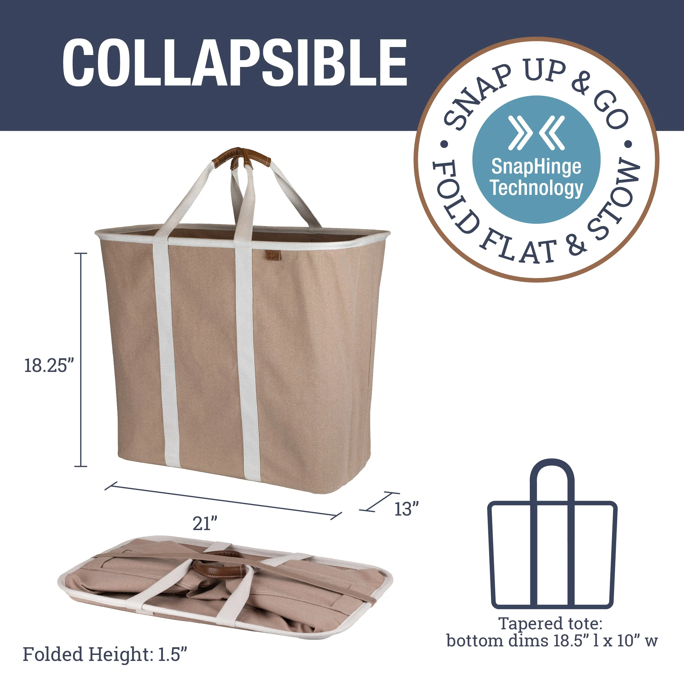 Collapsible Laundry Caddy LUXE