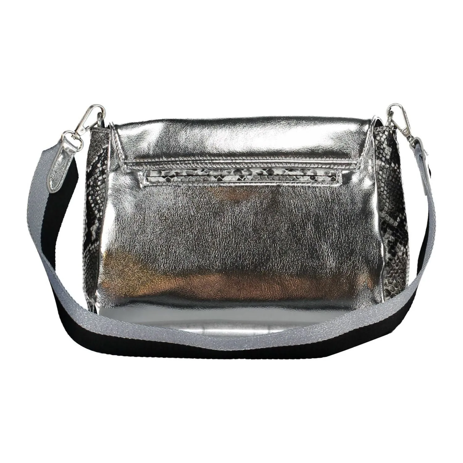 Desigual Silver Polyethylene Women Handbag