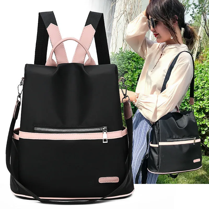 Fashion Oxford Cloth Canvas Backpack Female School Bag