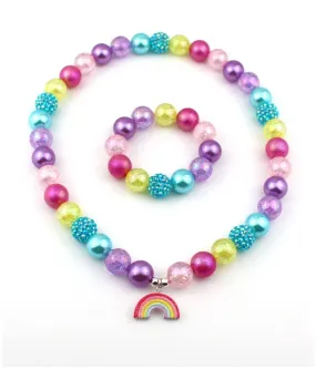 Girl's Rainbow Baby Necklace