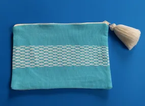 Hand Woven Cotton Pouch Sea Rock