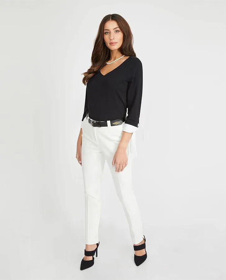 Ivory Regular Slim Leg Trousers