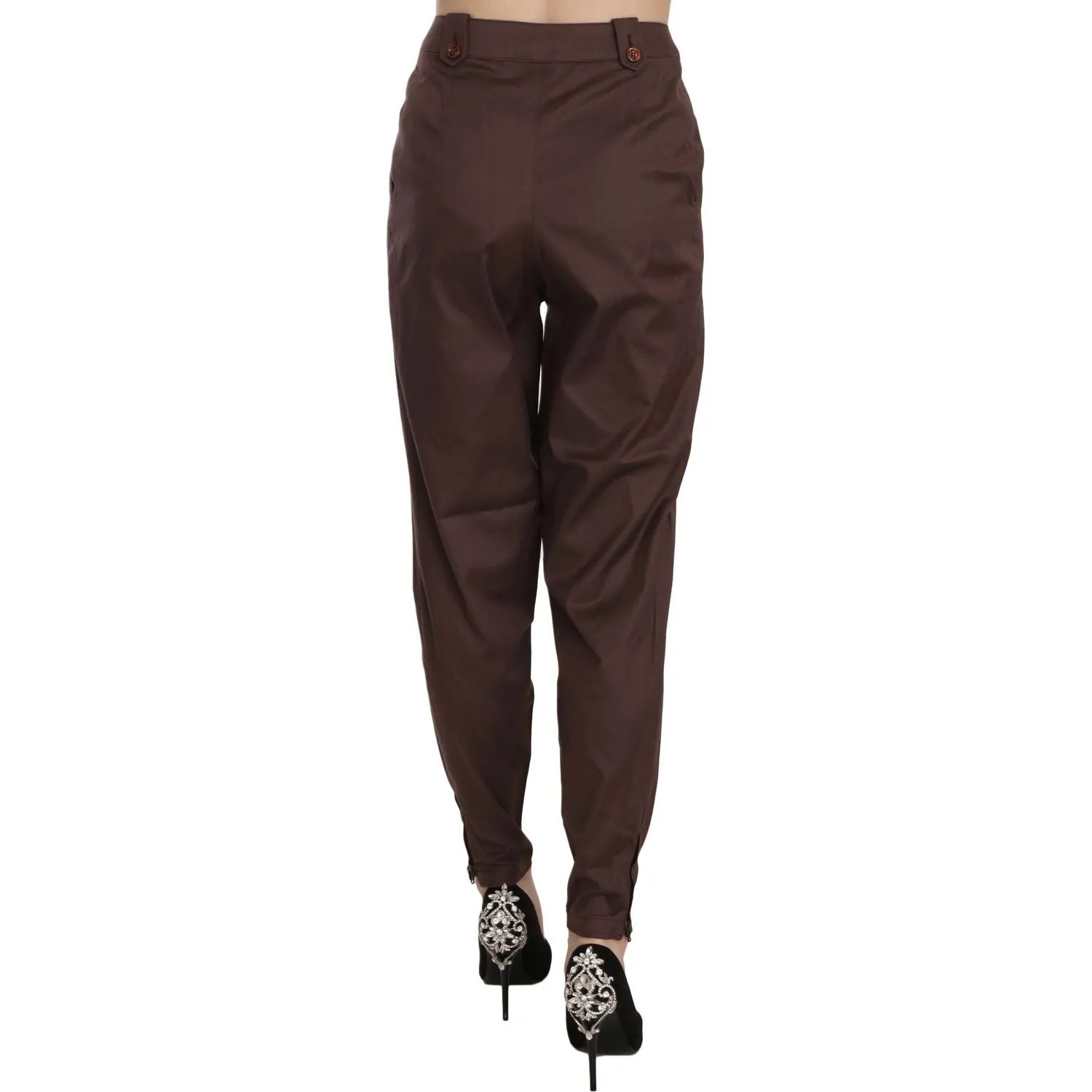 Just Cavalli High Waist Tapered Chic Formal Pants