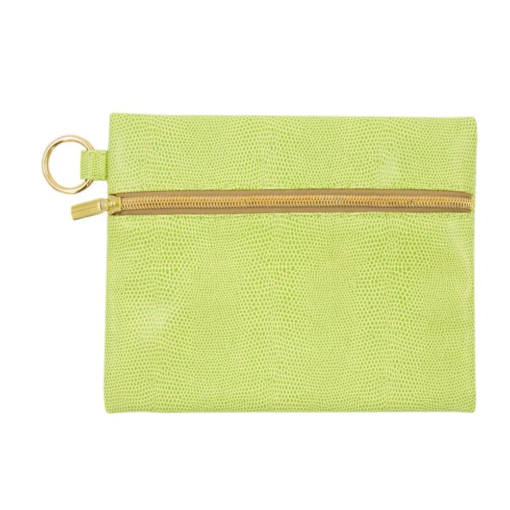 Lizard Kansas Zip Pouch with Key Loop