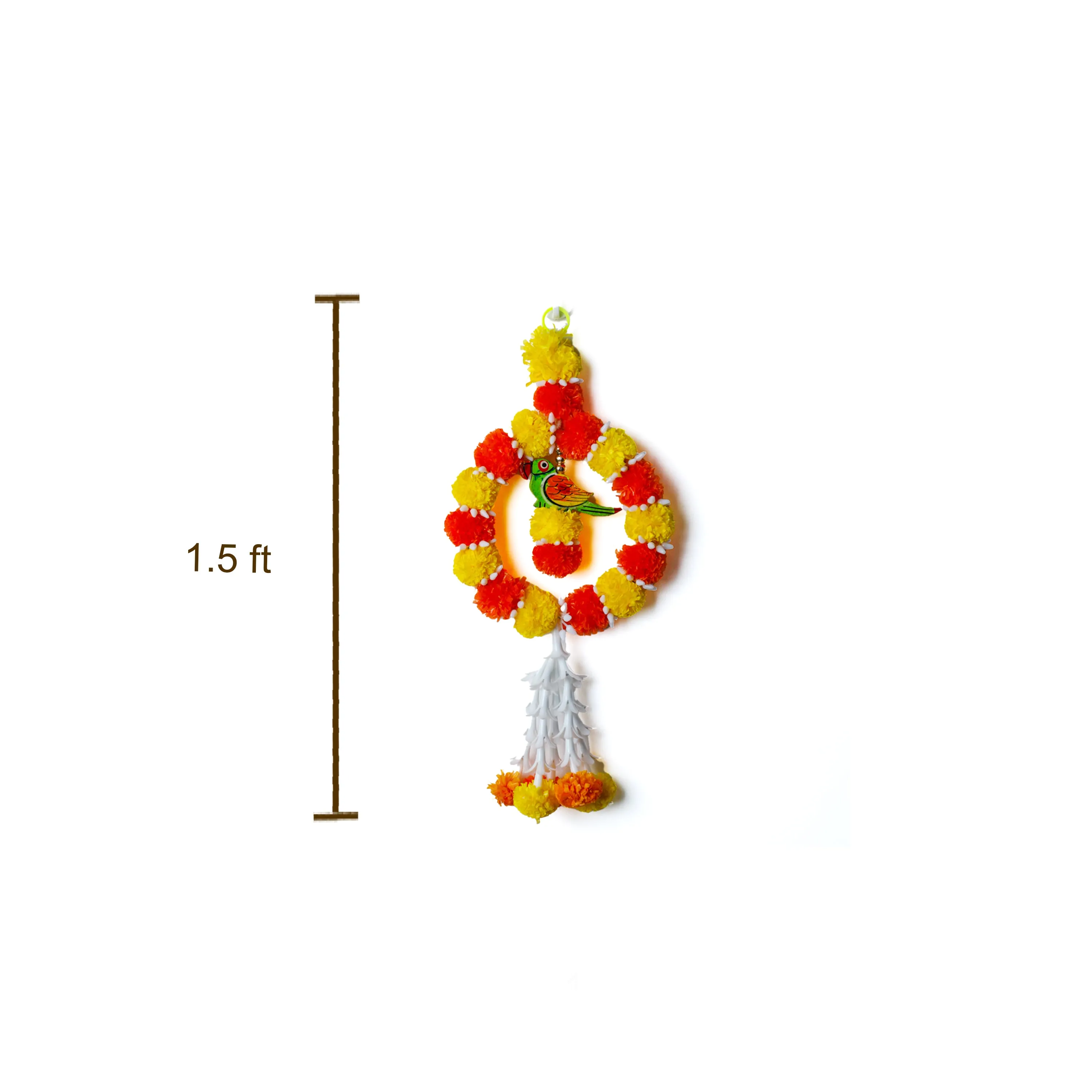 Multicolor Parrot Hanging Decor Ring