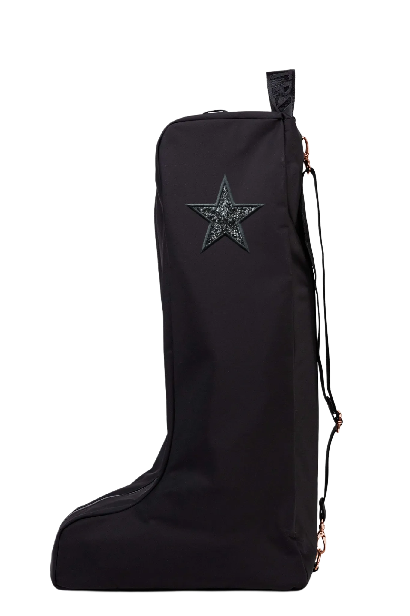 Novelty Boot Bag - Black/Rose Gold