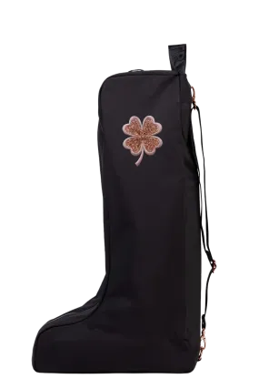 Novelty Boot Bag - Black/Rose Gold