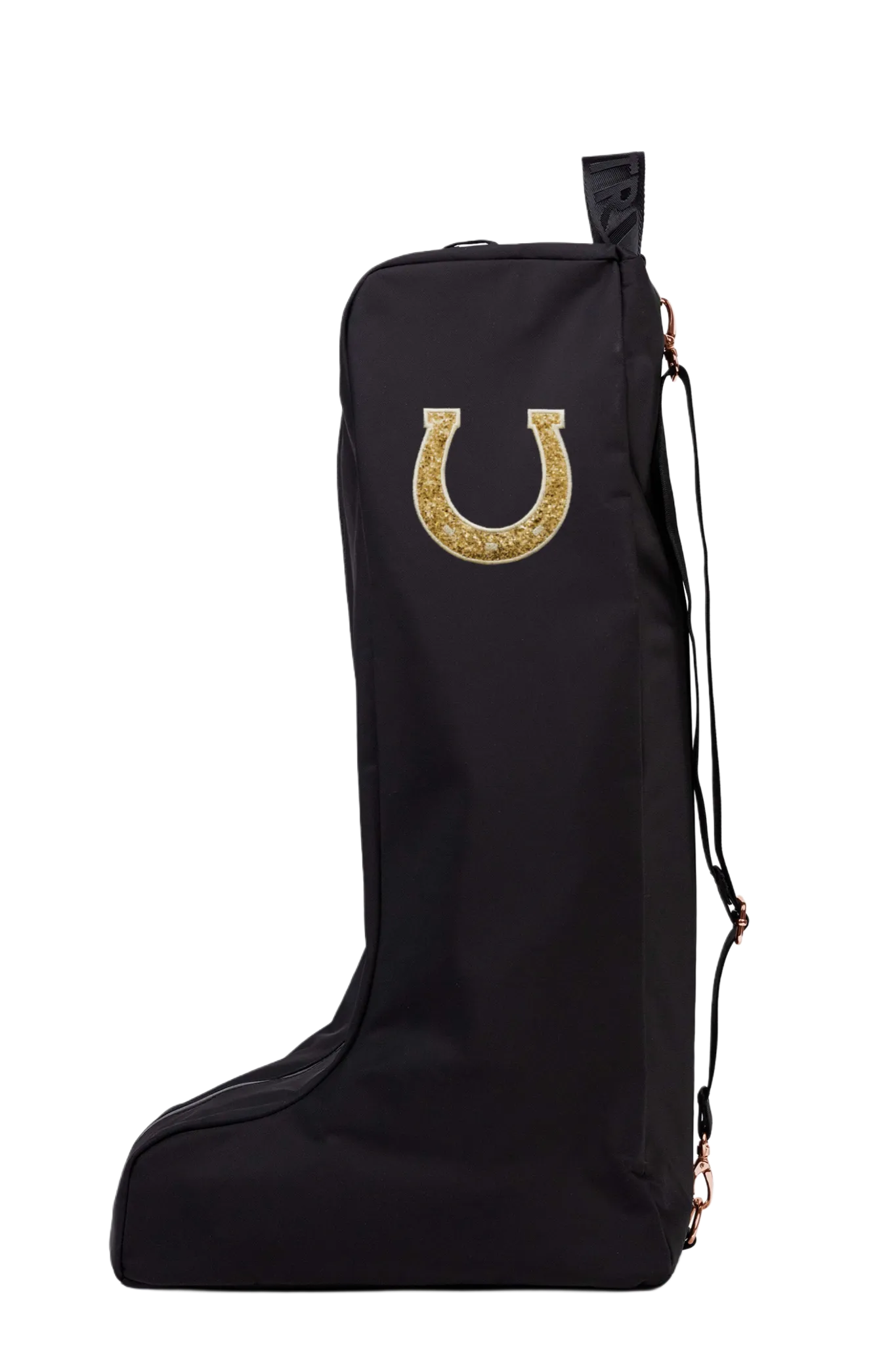 Novelty Boot Bag - Black/Rose Gold