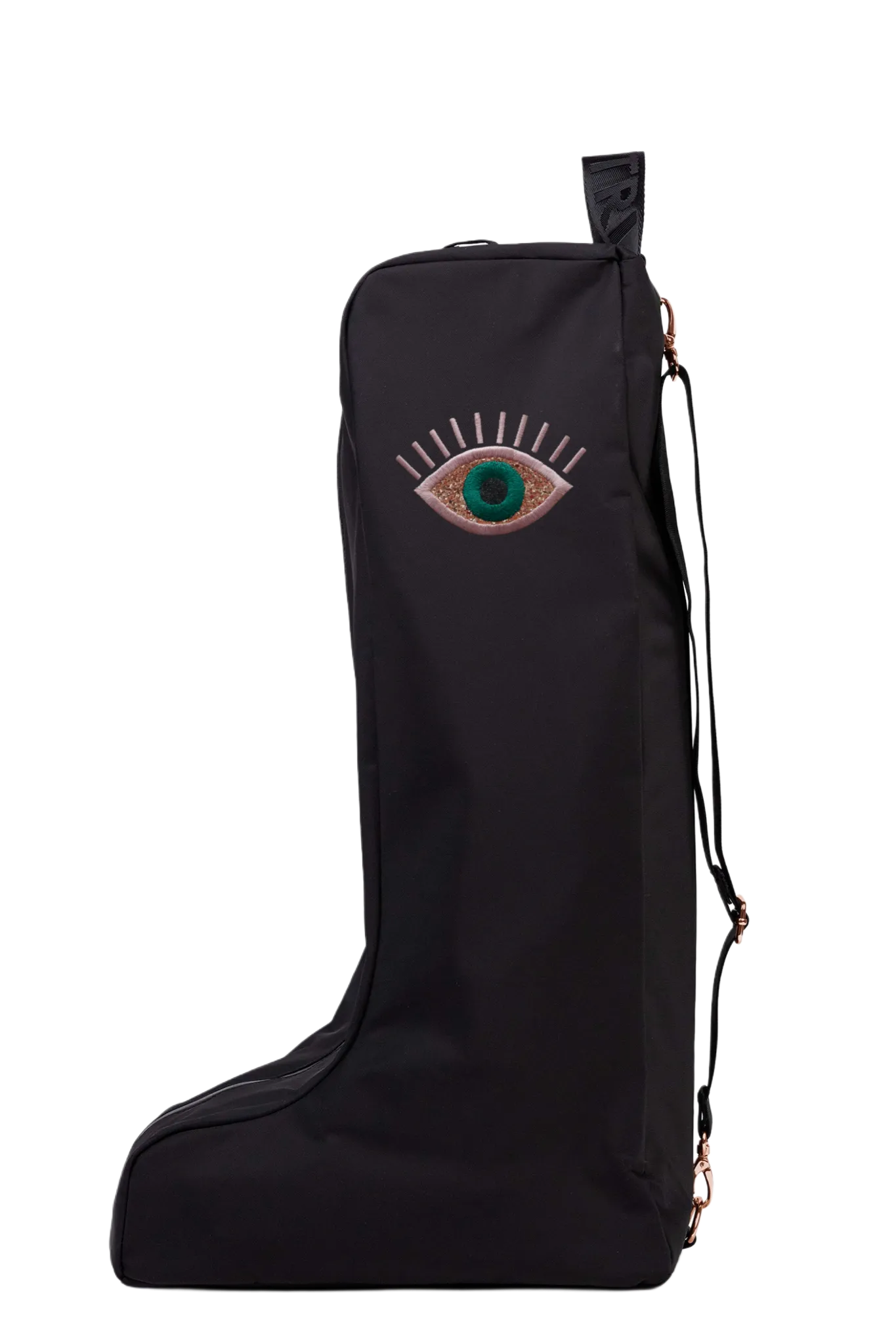 Novelty Boot Bag - Black/Rose Gold