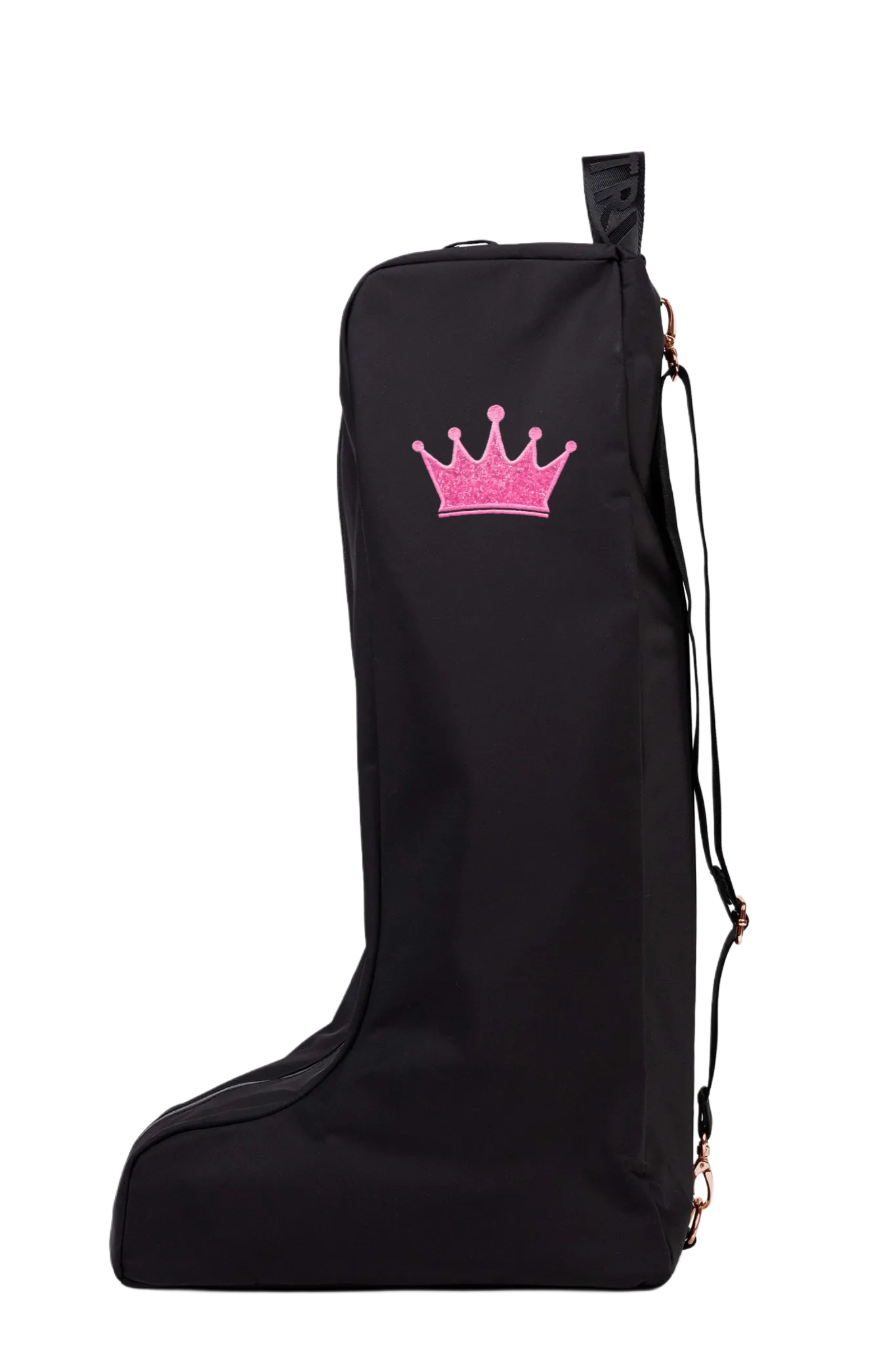 Novelty Boot Bag - Black/Rose Gold