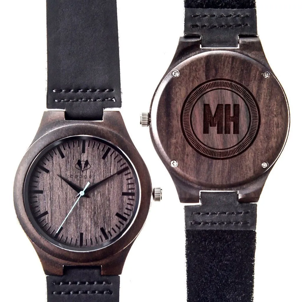 Personalized Sandalwood Classic Watch