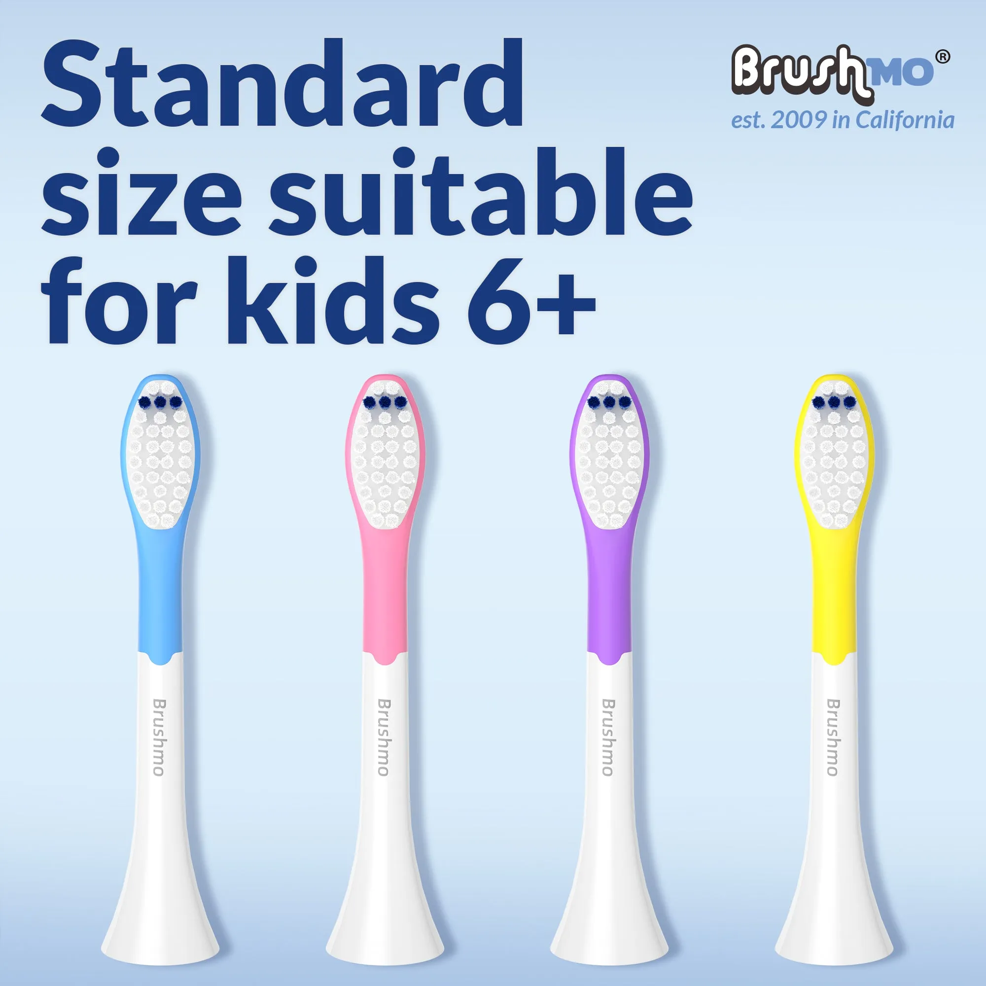 Replacement Toothbrush Heads Compatible for Sonicare for Kids HX6043, 8 Pack Standard