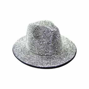 Rhinstone Hat - Silver