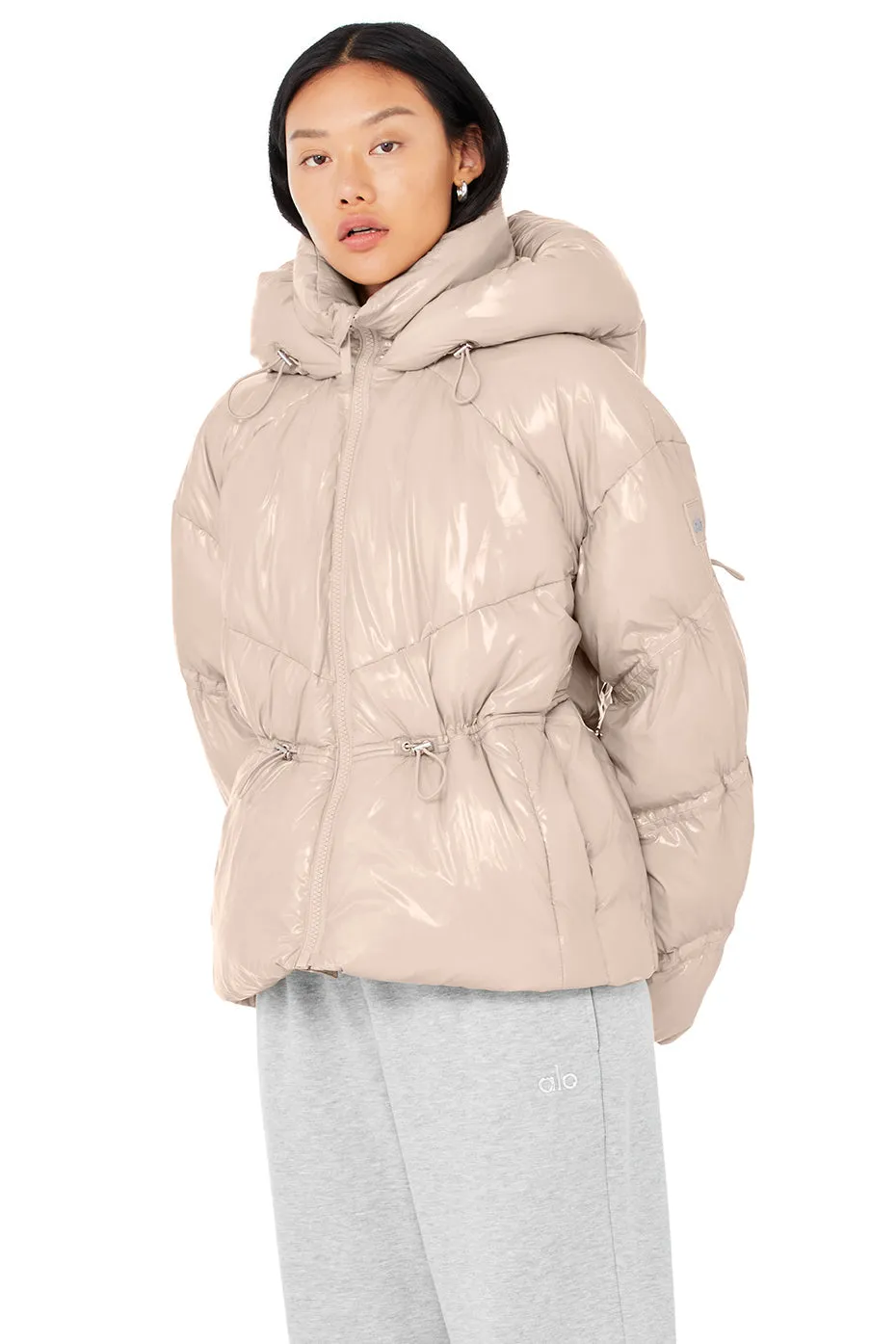 Stunner Puffer Jacket - Dusty Pink