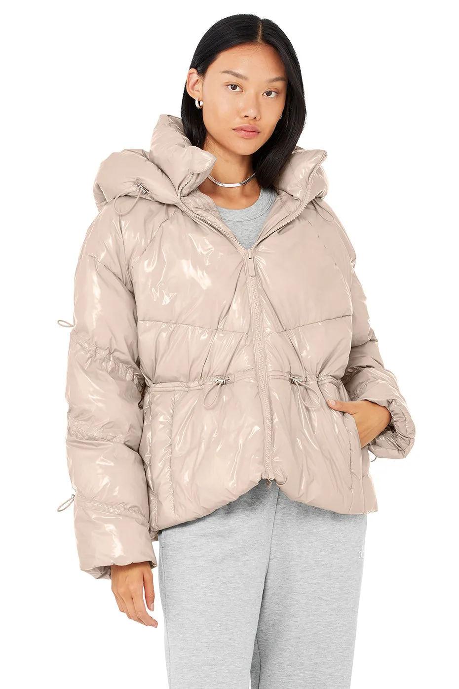 Stunner Puffer Jacket - Dusty Pink