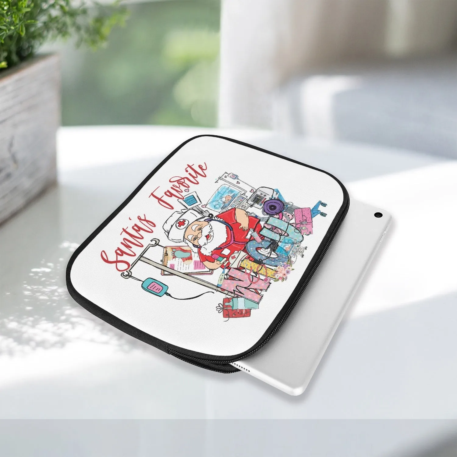 Tablet Sleeve - Santa's Favorite NICU Nurse, awd-541